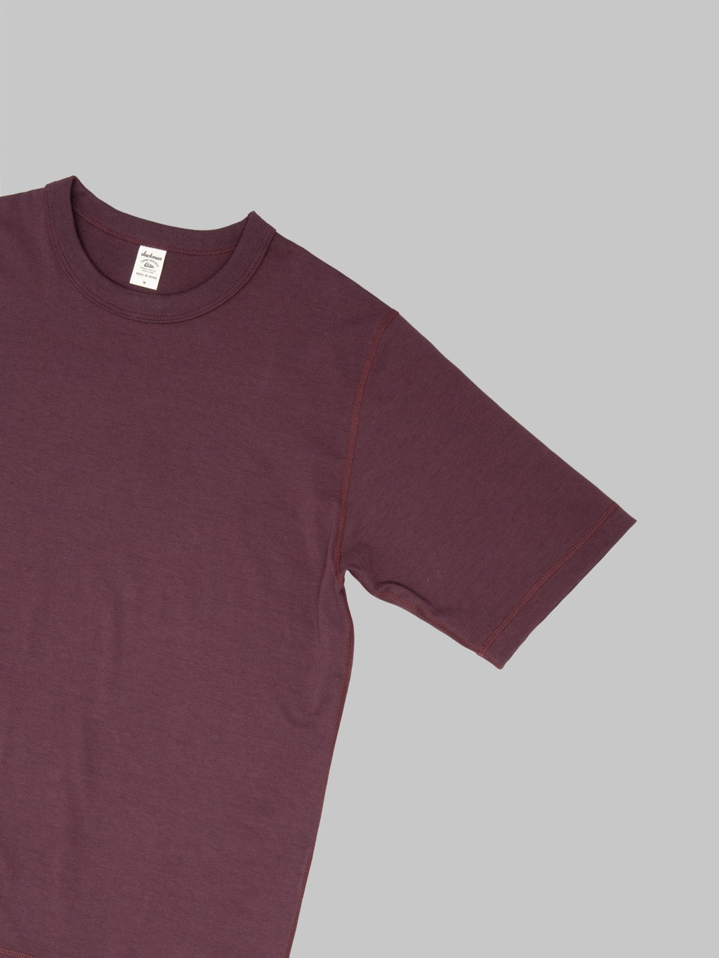 Jackman Grace TShirt Mauve Wine sleeve
