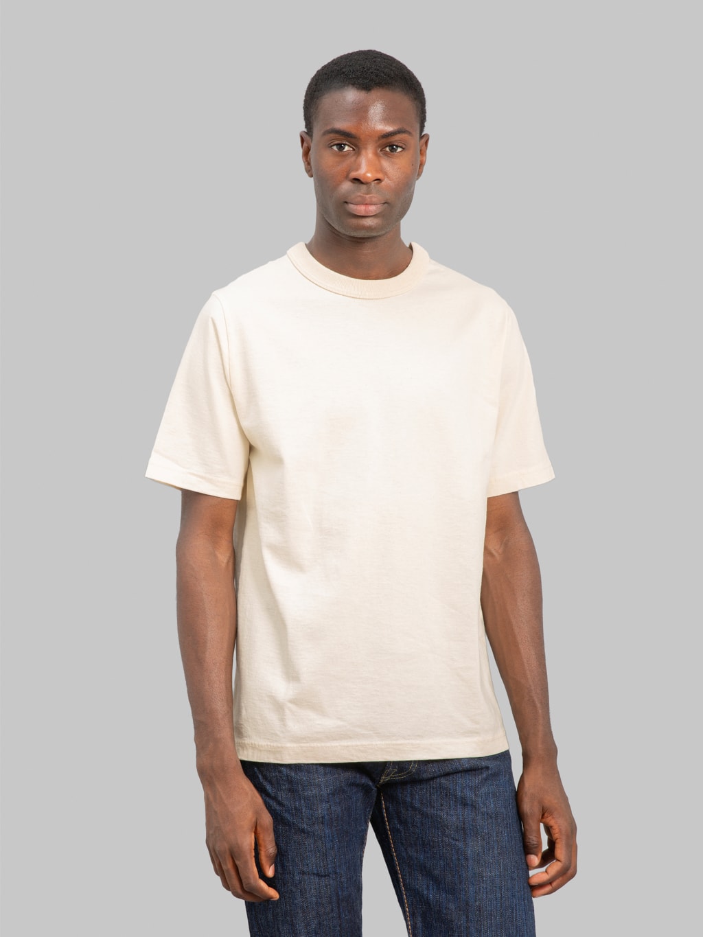 Jackman Lead-Off T-Shirt Ecru 2025