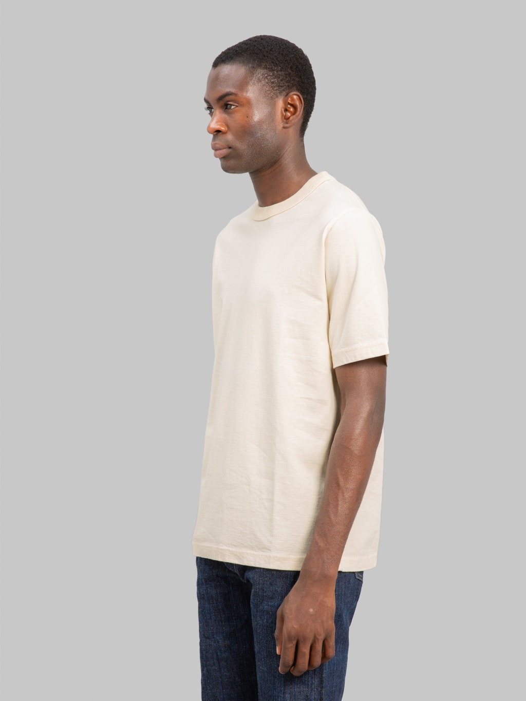 Jackman Lead-Off T-Shirt Ecru 2025