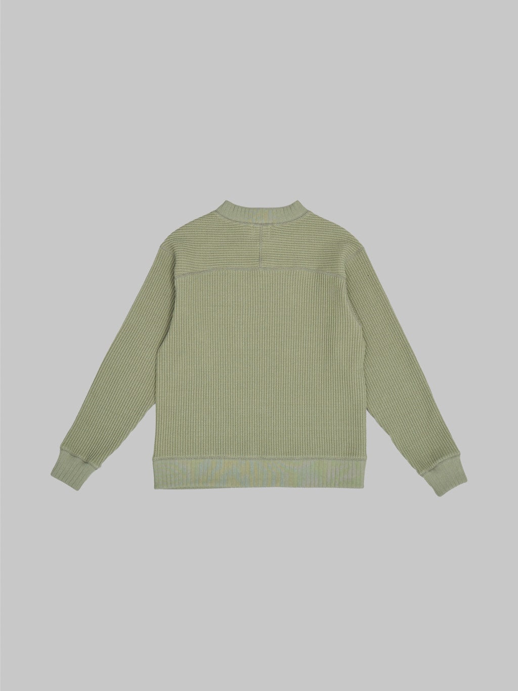 jackman waffle midneck sweater olive back