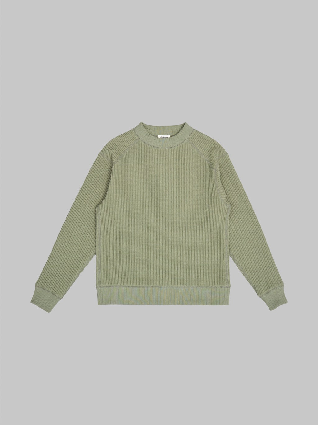 jackman waffle midneck sweater olive front