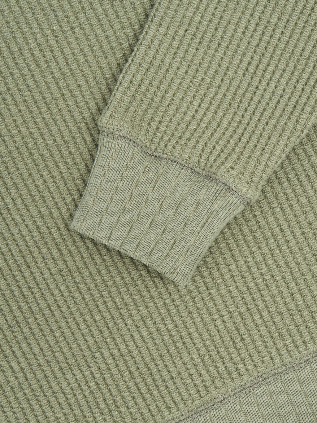 jackman waffle midneck sweater olive fabric