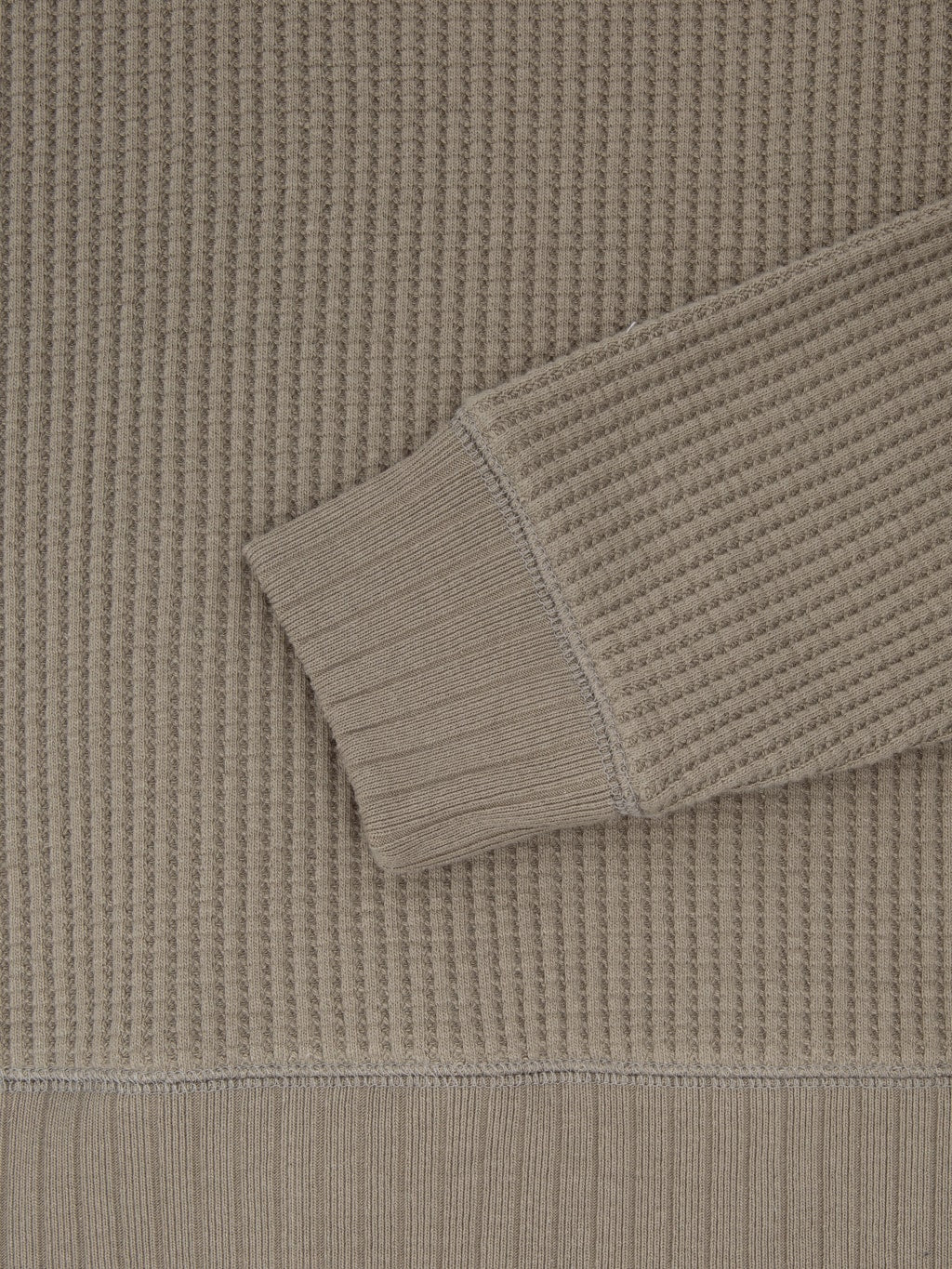 Jackman Waffle Midneck Sweater Sepia