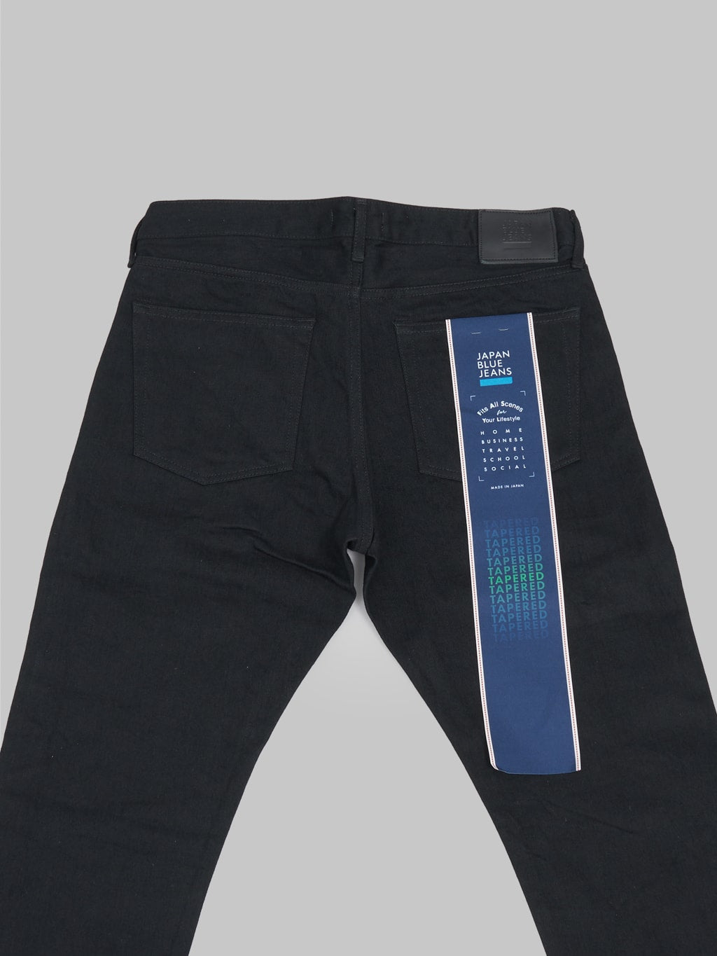 Japan Blue J214 14oz US Cotton Circle Tapered Black Jeans