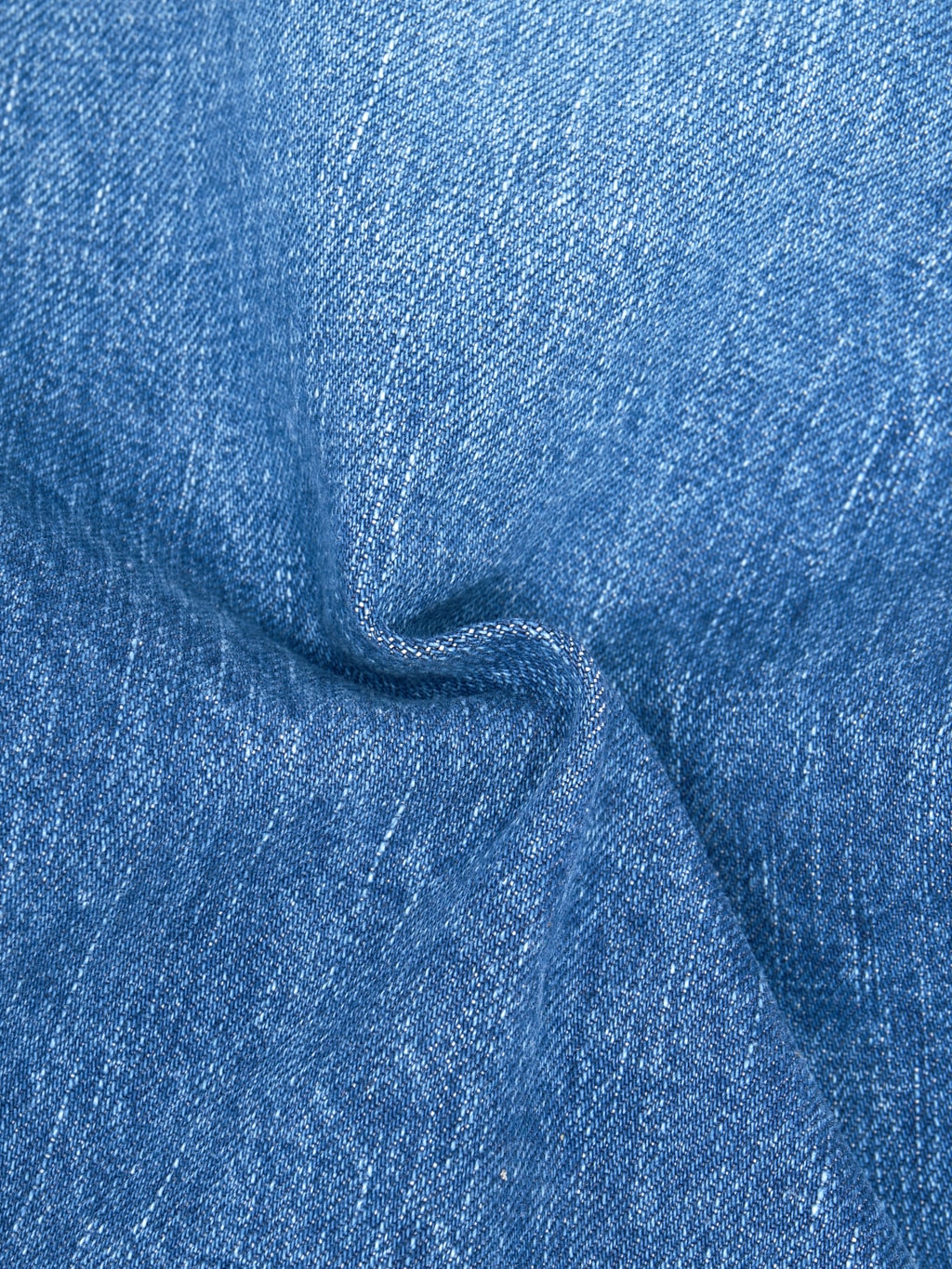 Japan Blue J301-MID 14.8oz US Cotton Stonewashed Circle Straight Jeans Middle Indigo