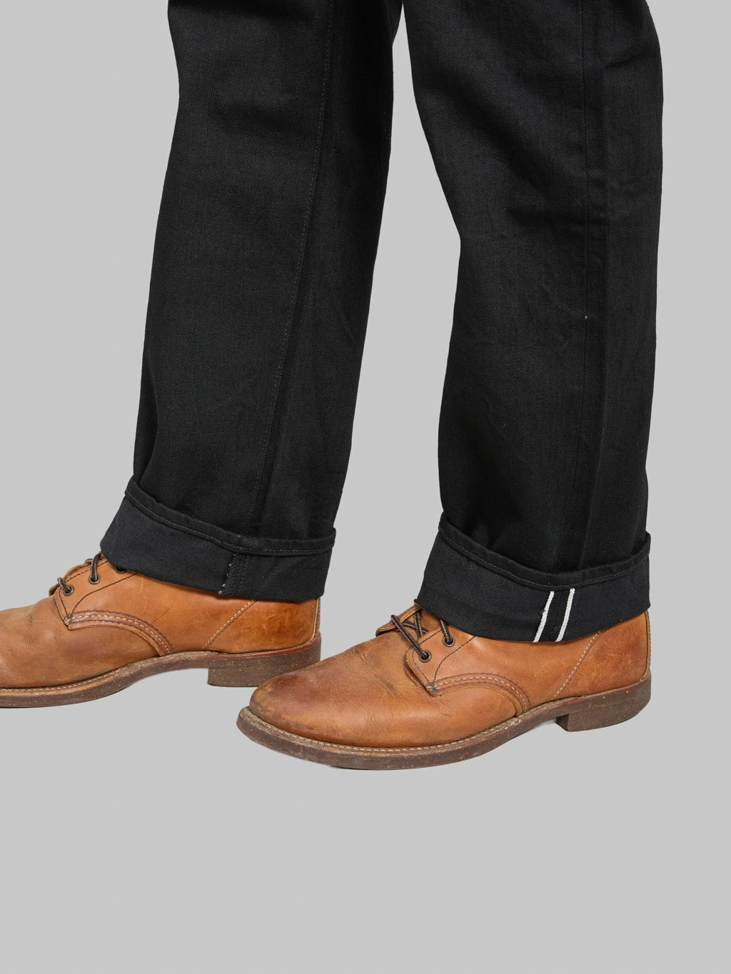 Japan Blue J414 14oz US Cotton Circle Classic Straight Black Jeans