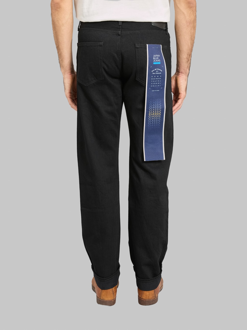 Japan Blue J414 14oz US Cotton Circle Classic Straight Black Jeans