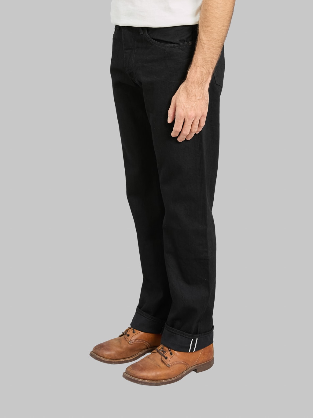 Japan Blue J414 14oz US Cotton Circle Classic Straight Black Jeans