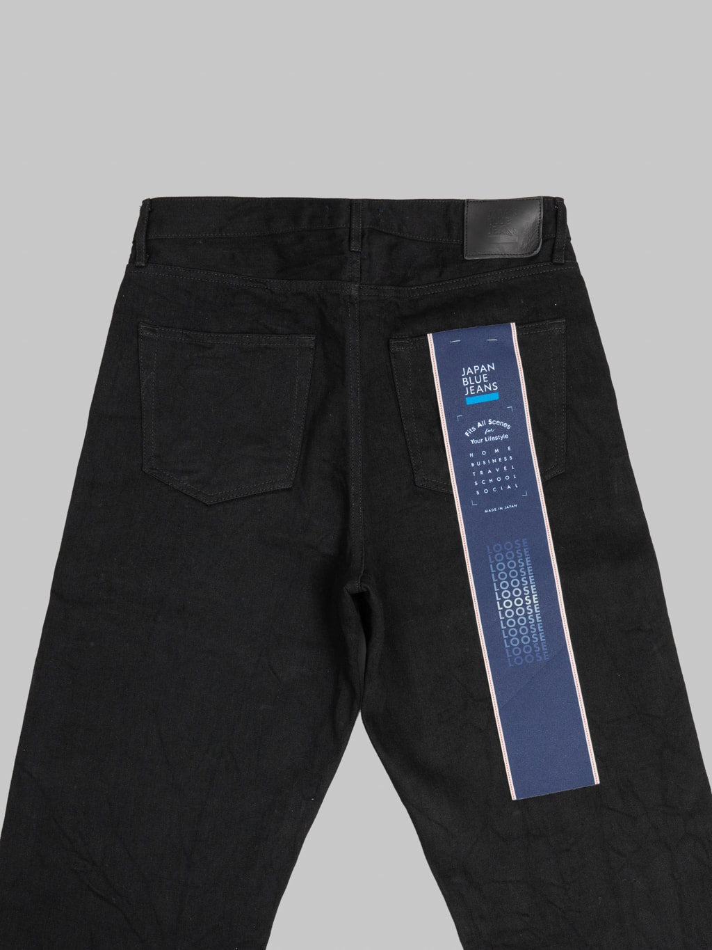Japan Blue J514 14oz US Cotton Circle Loose Straight Black Jeans