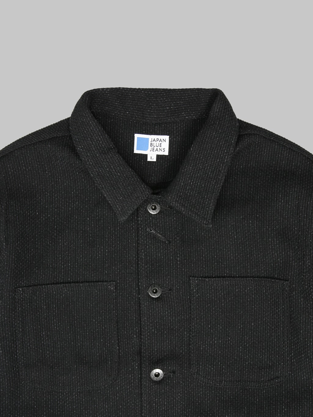 Japan Blue Sashiko Coverall Black collar