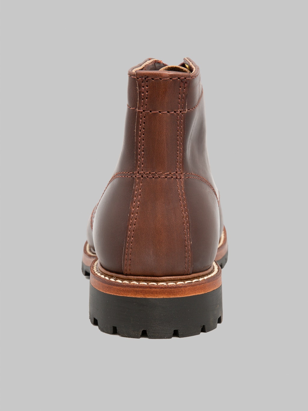 John Lofgren Chapman Boots Horween CXL Choco back view
