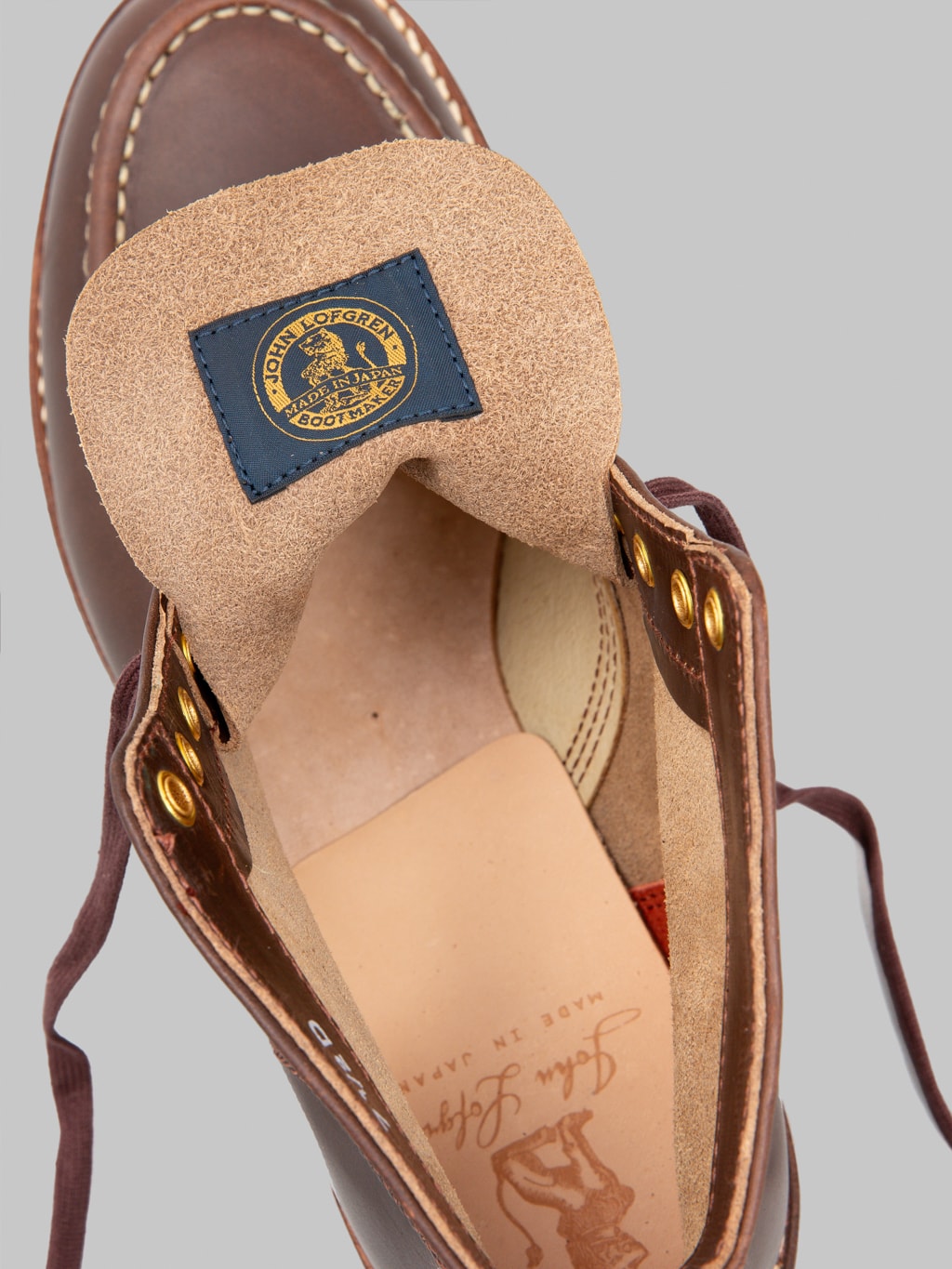 John Lofgren Chapman Boots Horween CXL Choco insole