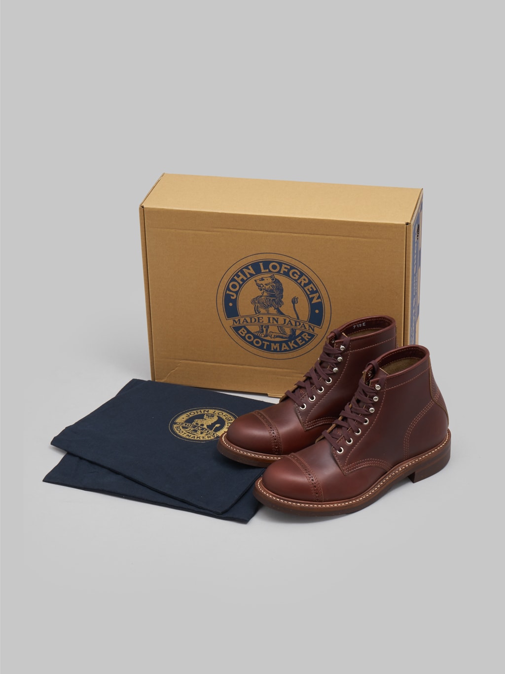 john lofgren combat boots horween leather cxl timber packaging