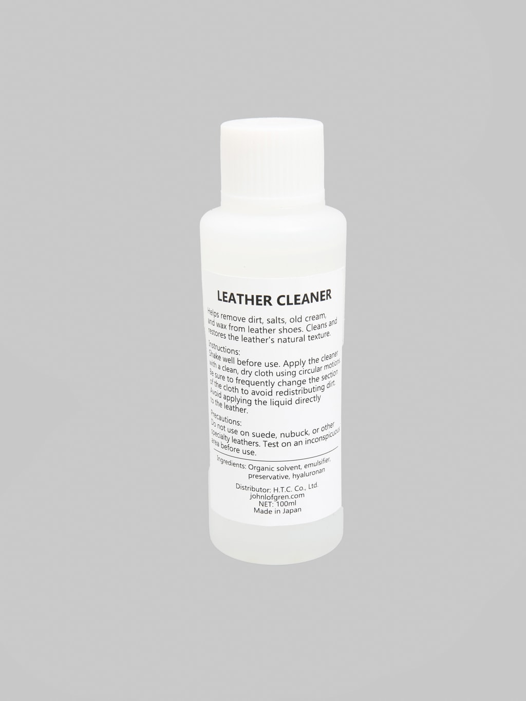John Lofgren Leather Cleaner instructions