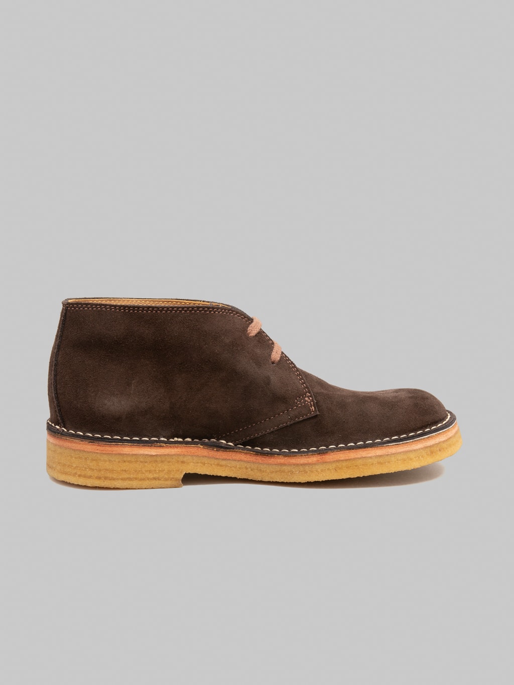 John Lofgren Military Desert Boots Japanese Suede Boots Dark Brown