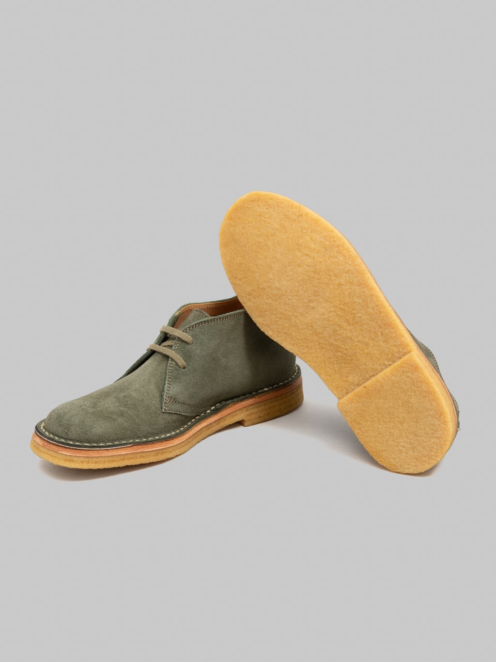 John Lofgren Military Desert Boots Japanese Suede Boots Olive