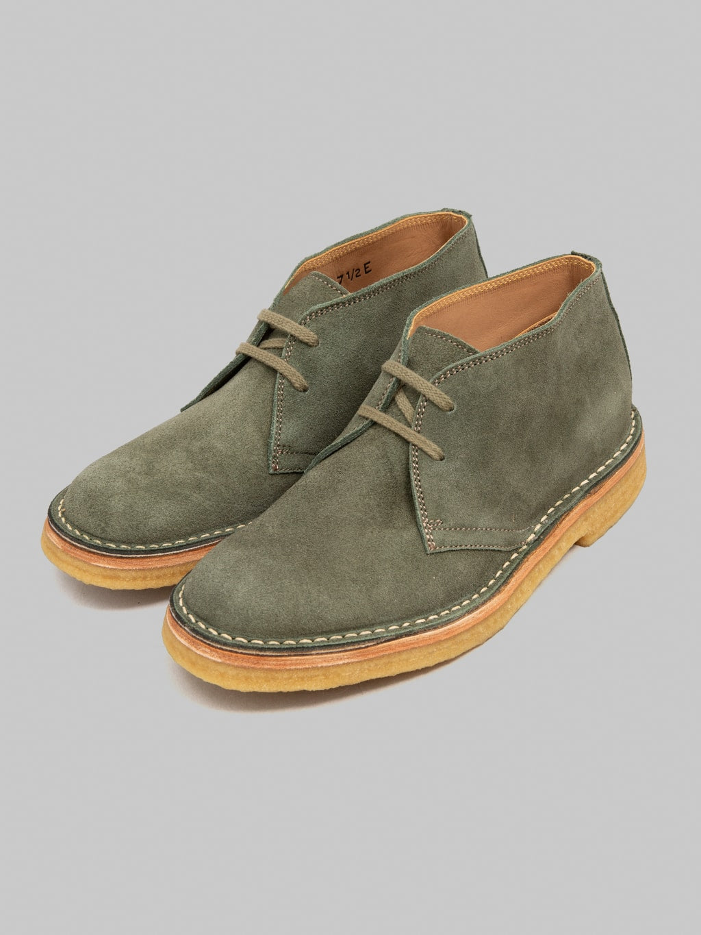 John Lofgren Military Desert Boots Japanese Suede Boots Olive