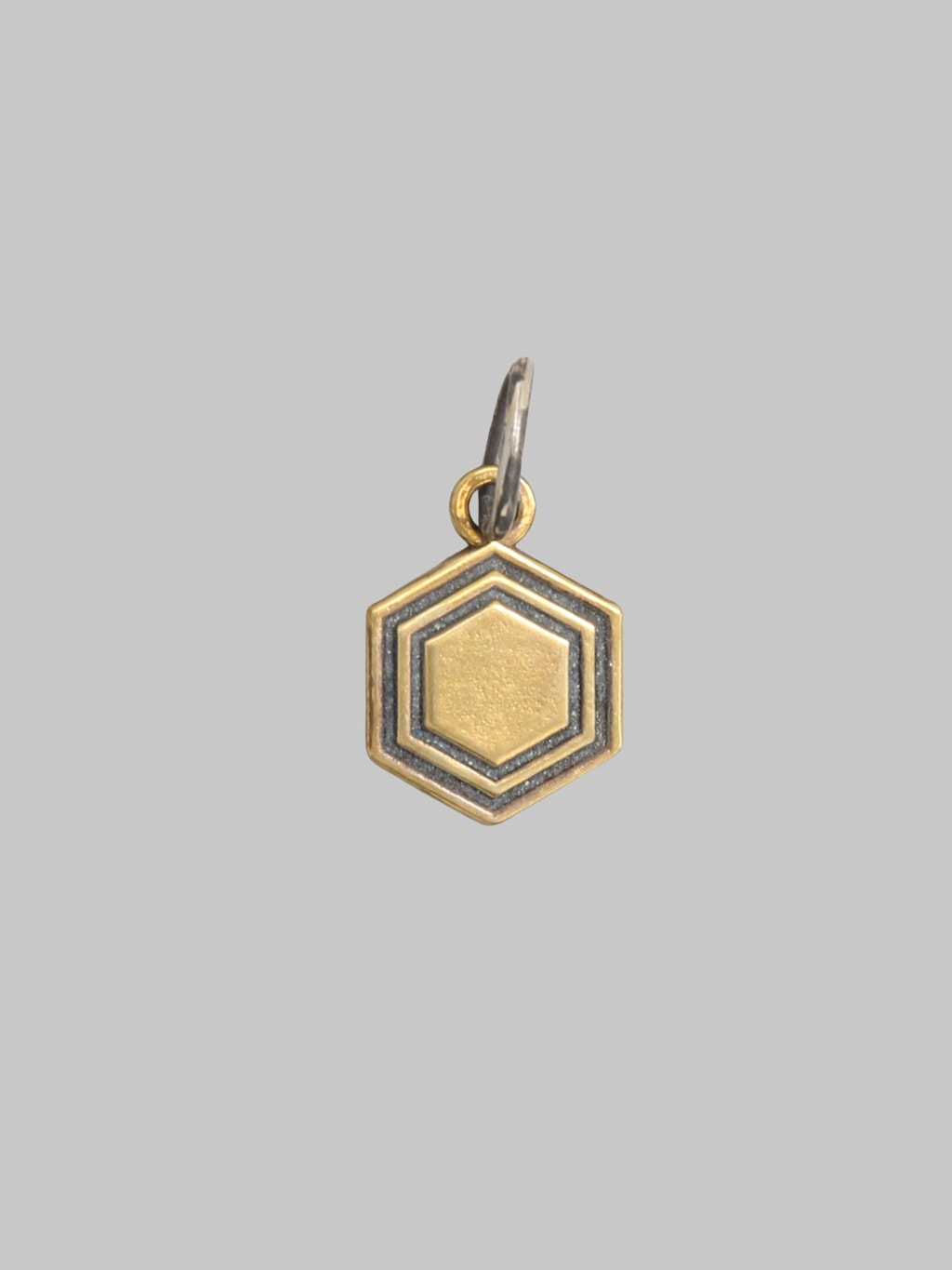 Kobashi Kikkou Hexagon Charm Medium Brass
