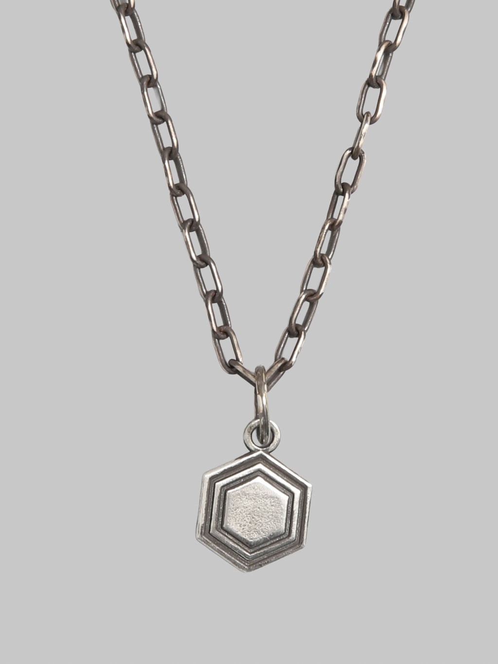 Kobashi Kikkou Hexagon Charm Medium Silver 925 front