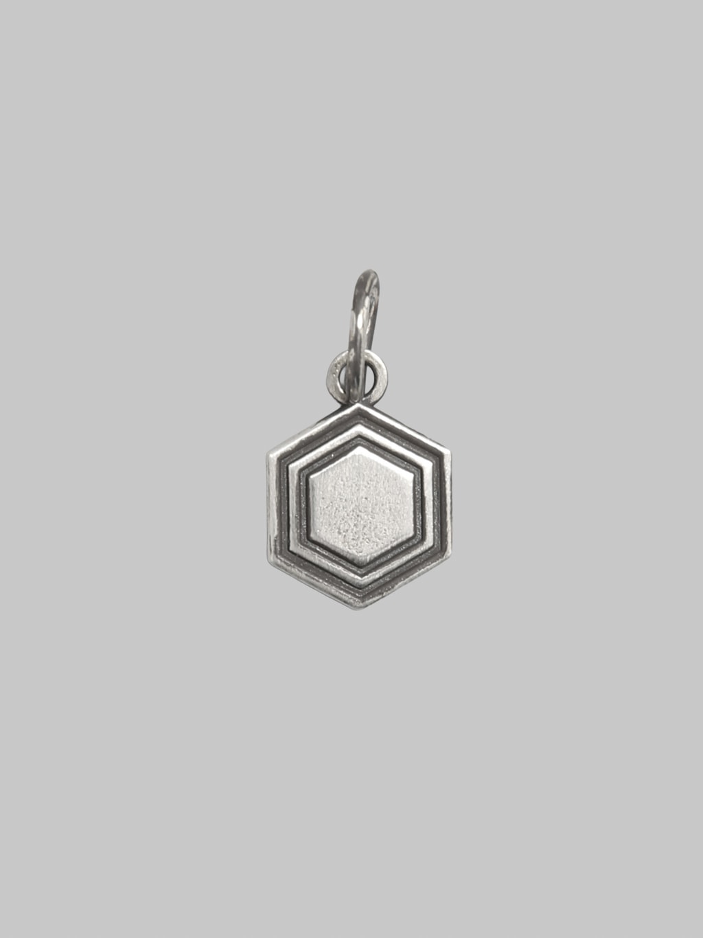 Kobashi Kikkou Hexagon Charm Medium Silver 925