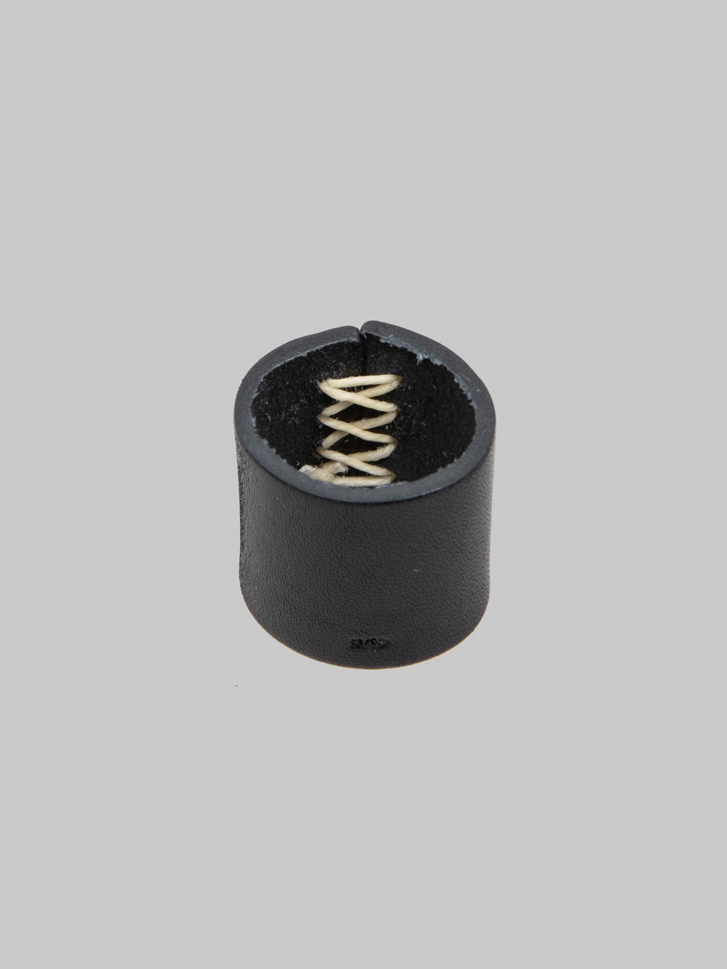 Kobashi Studio Leather Bandana Ring Black