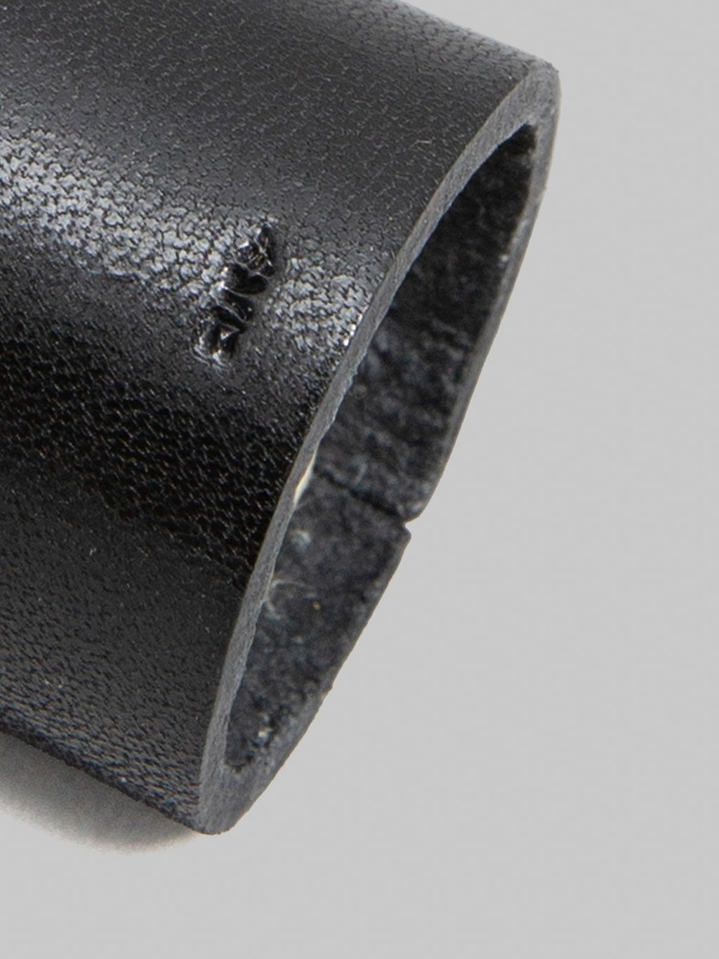 Kobashi Studio Leather Bandana Ring Black