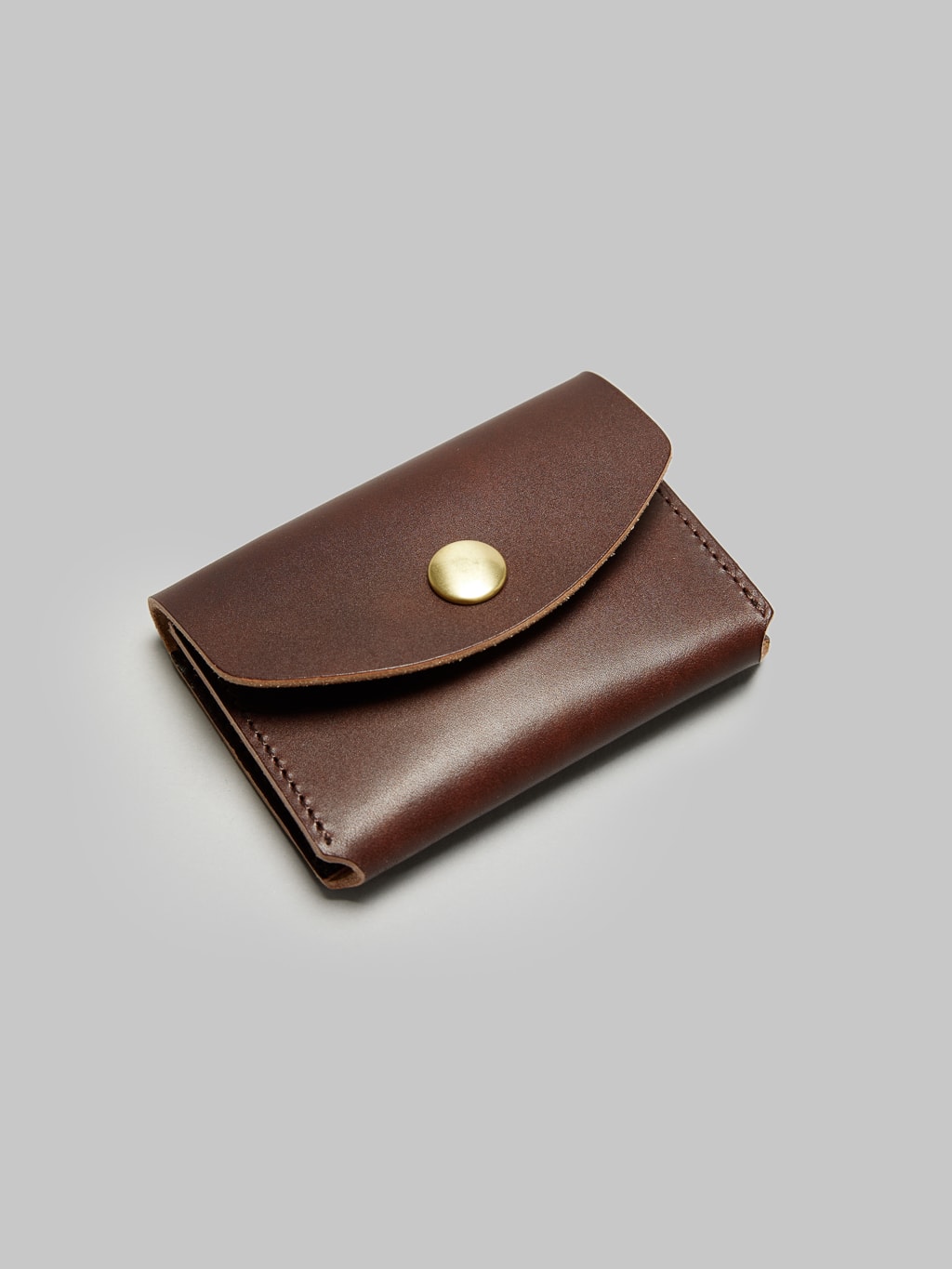 Kobashi Studio Leather Card Case brown vegetal tanned