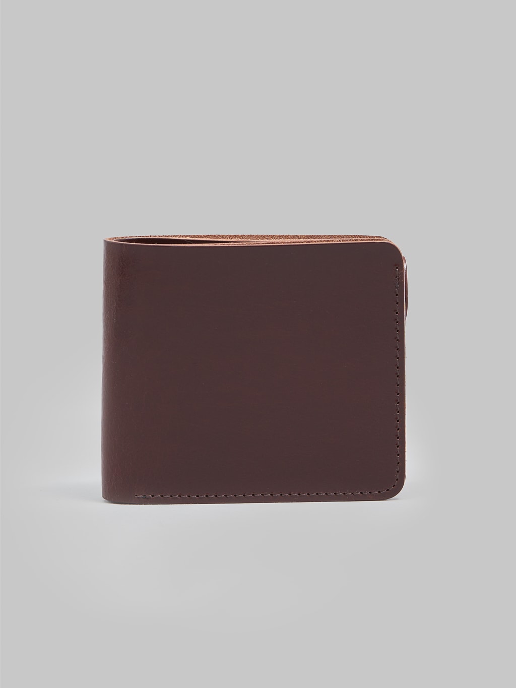 kobashi studio leather fold wallet brown