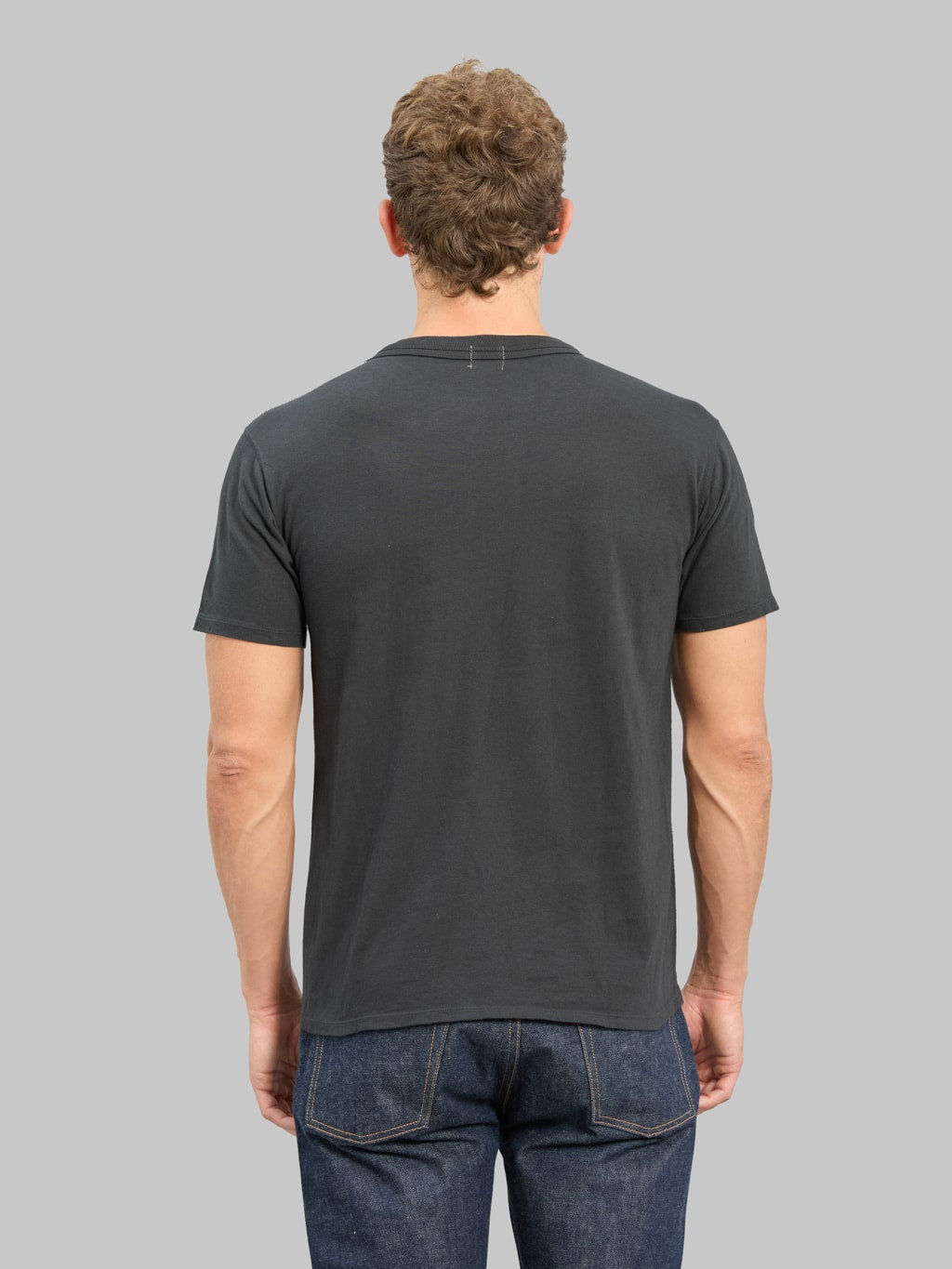Loop & Weft Loopwheeled Double Binder Crewneck T-Shirt Antique Black