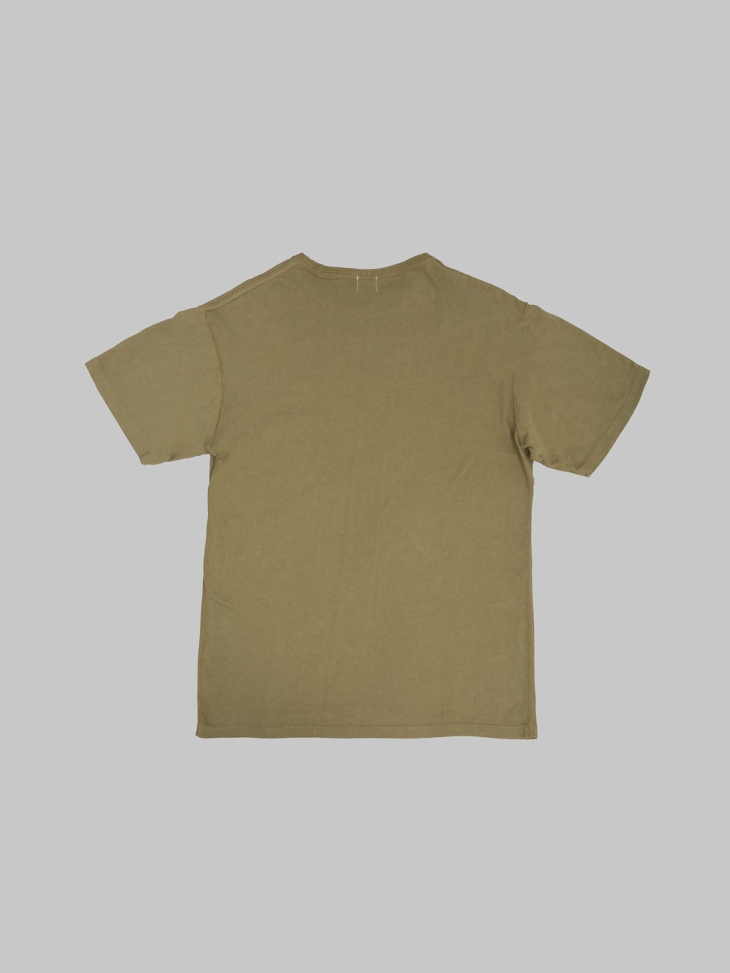 Loop & Weft Loopwheeled  Shoulder Taped Crewneck T-Shirt Army Olive