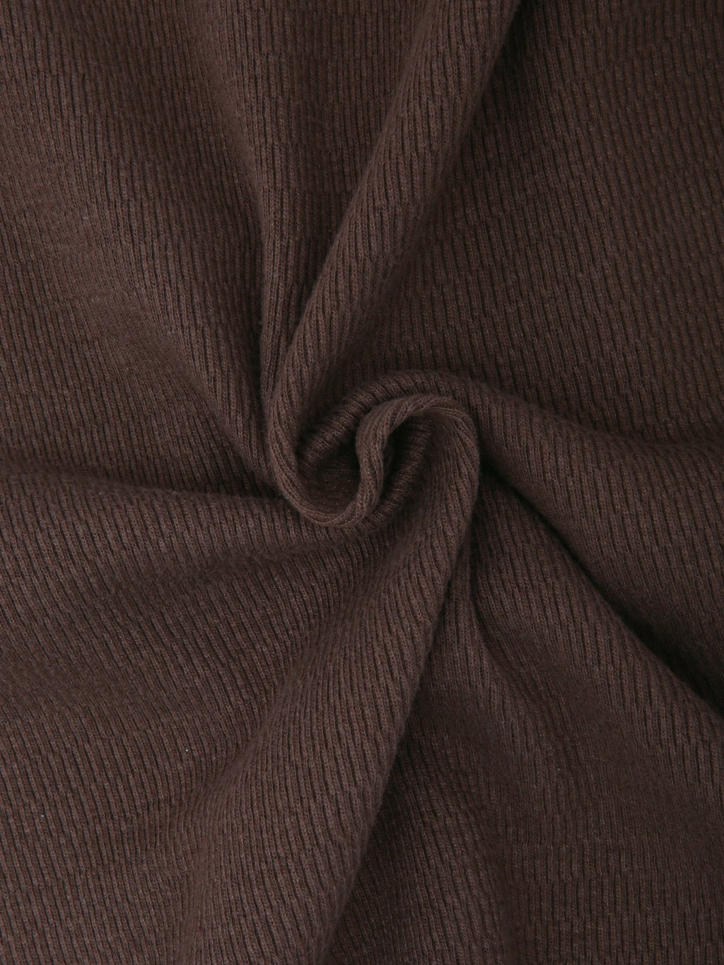 Loop & Weft Supima Long Honeycomb Knit Crewneck Thermal Oak Brown