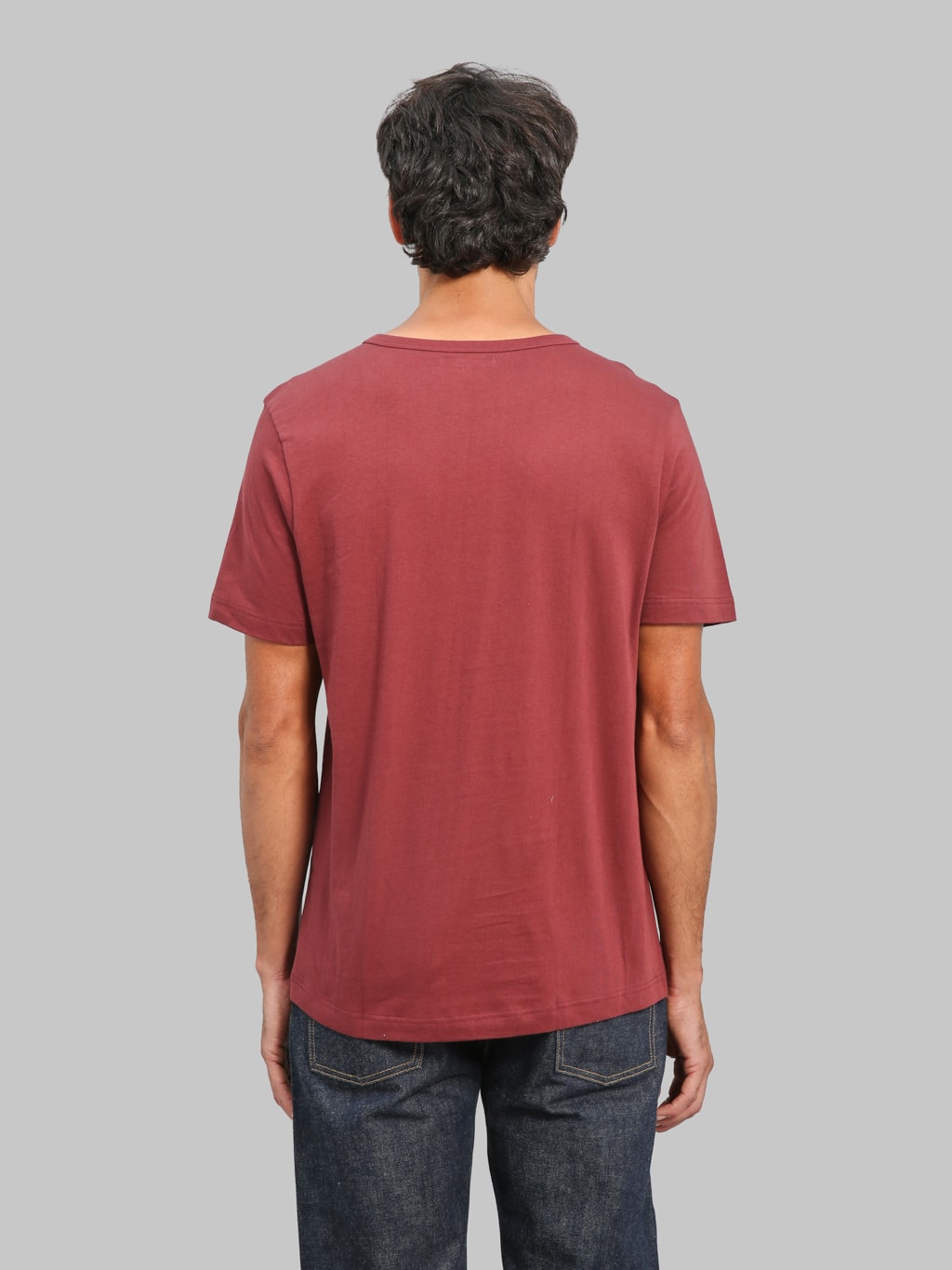 Merz b. Schwanen 1950s 4.6oz Loopwheeled Classic Fit T-Shirt Burgundy