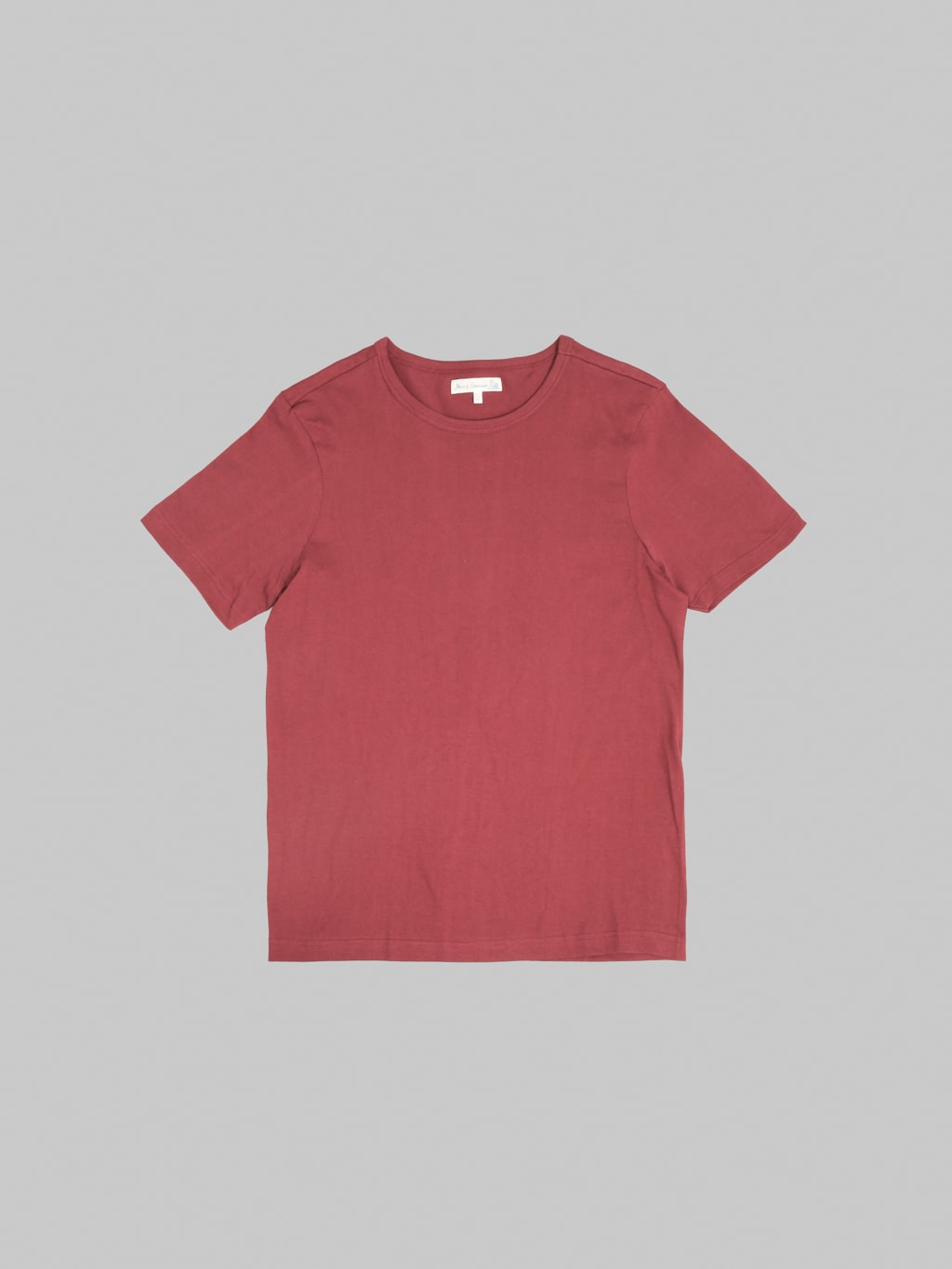 Merz b. Schwanen 1950s 4.6oz Loopwheeled Classic Fit T-Shirt Burgundy