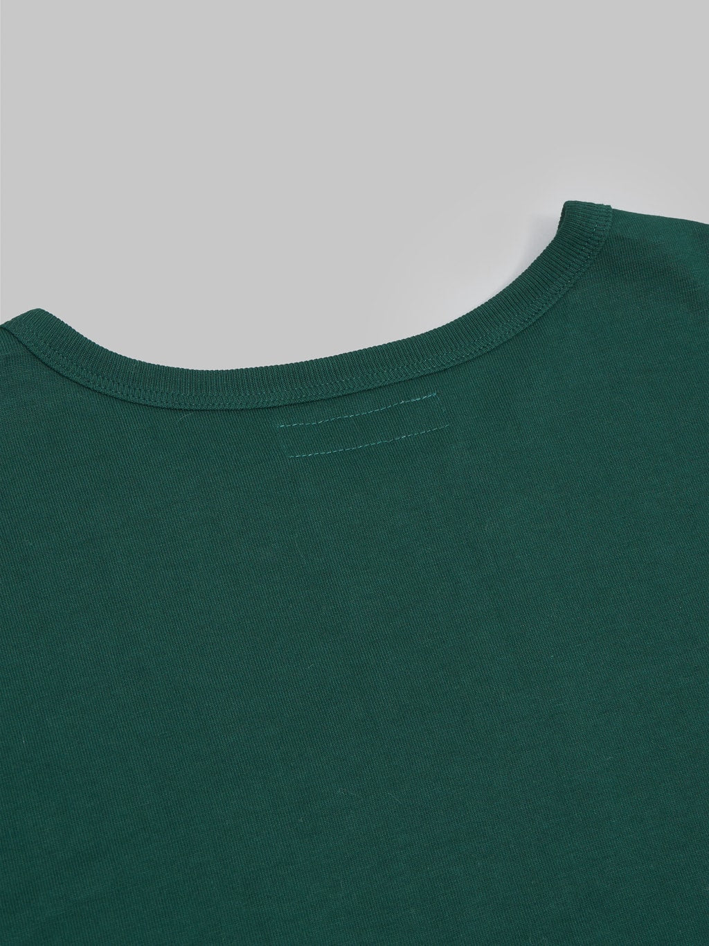 merz b schwanen 215 heavyweight loopwheeled tshirt green classic stitching