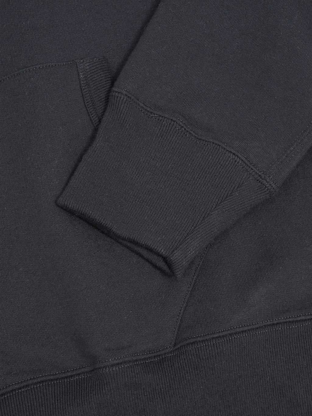Merz b schwanen loopwheeled hoodie black elastic cuff