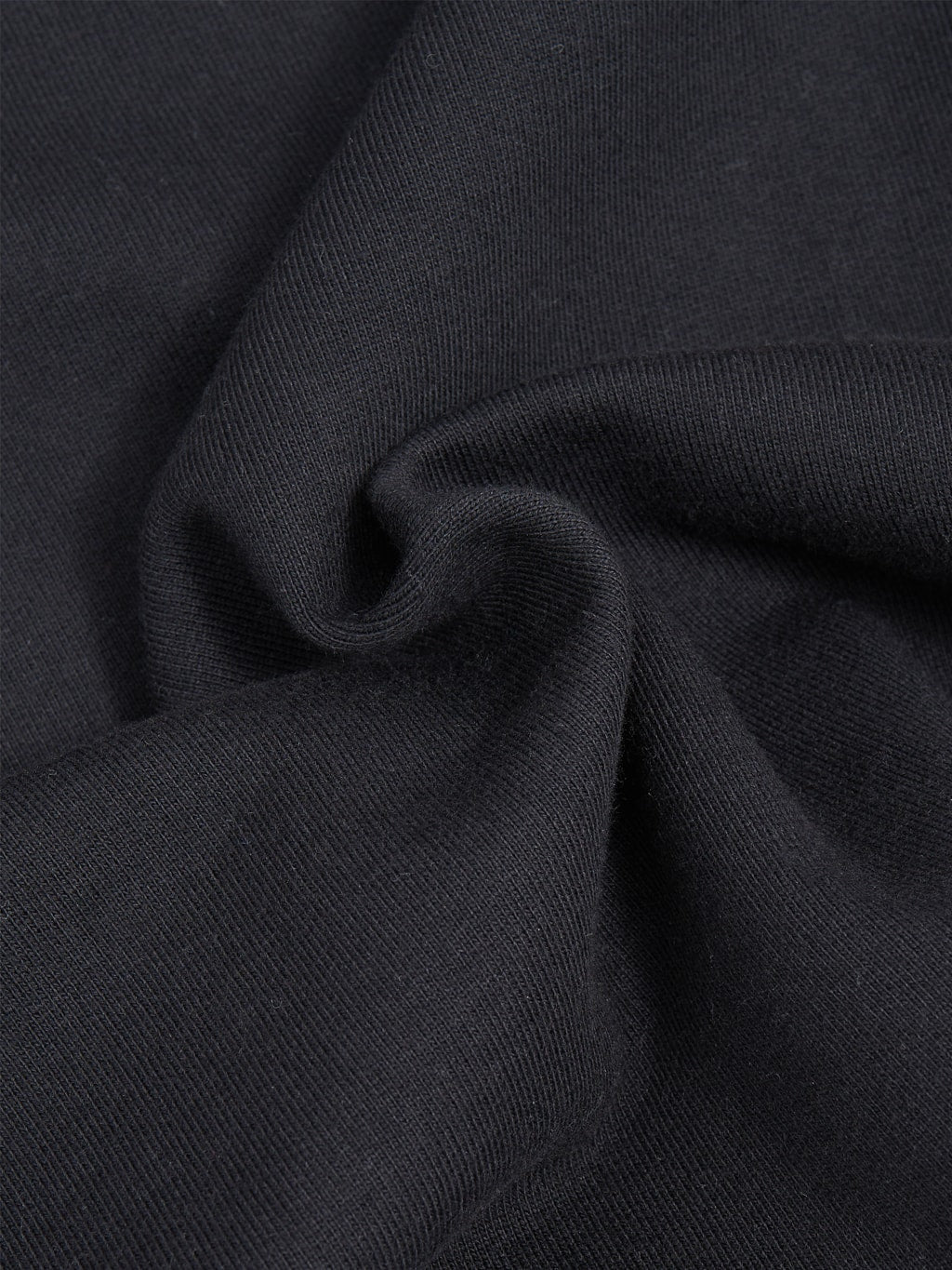 Merz b schwanen loopwheeled sweatshirt heavy black cotton texture