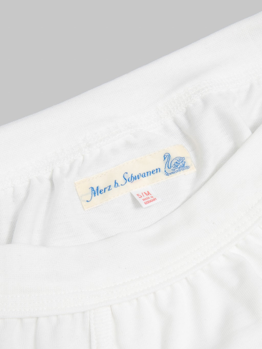 Merz b.  Schwanen 254 2-Thread 8.6oz Loopwheeled Boxer Brief White