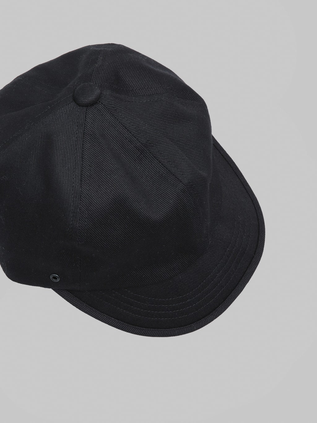 Mighty Shine Twill Bridge Cap Type 2 Black - Redcast Heritage Co.