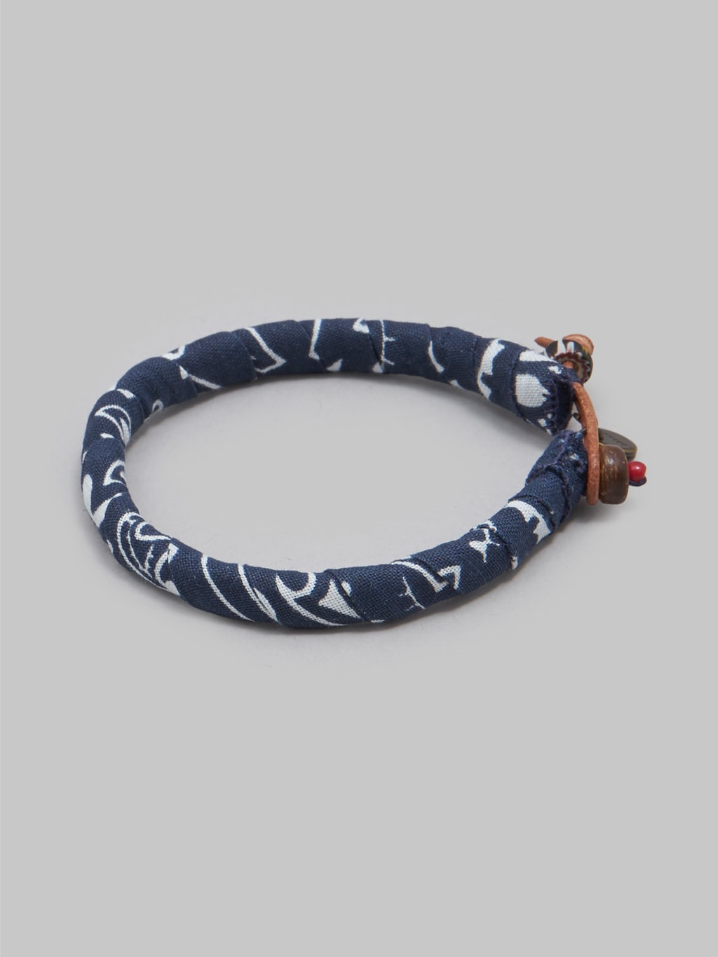 mikia bandana bracelet navy 100 cotton