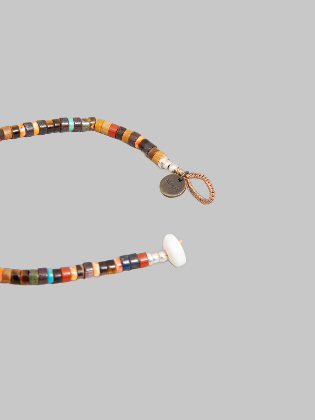 Mikia Heishi Beads Bracelet Brown Multi