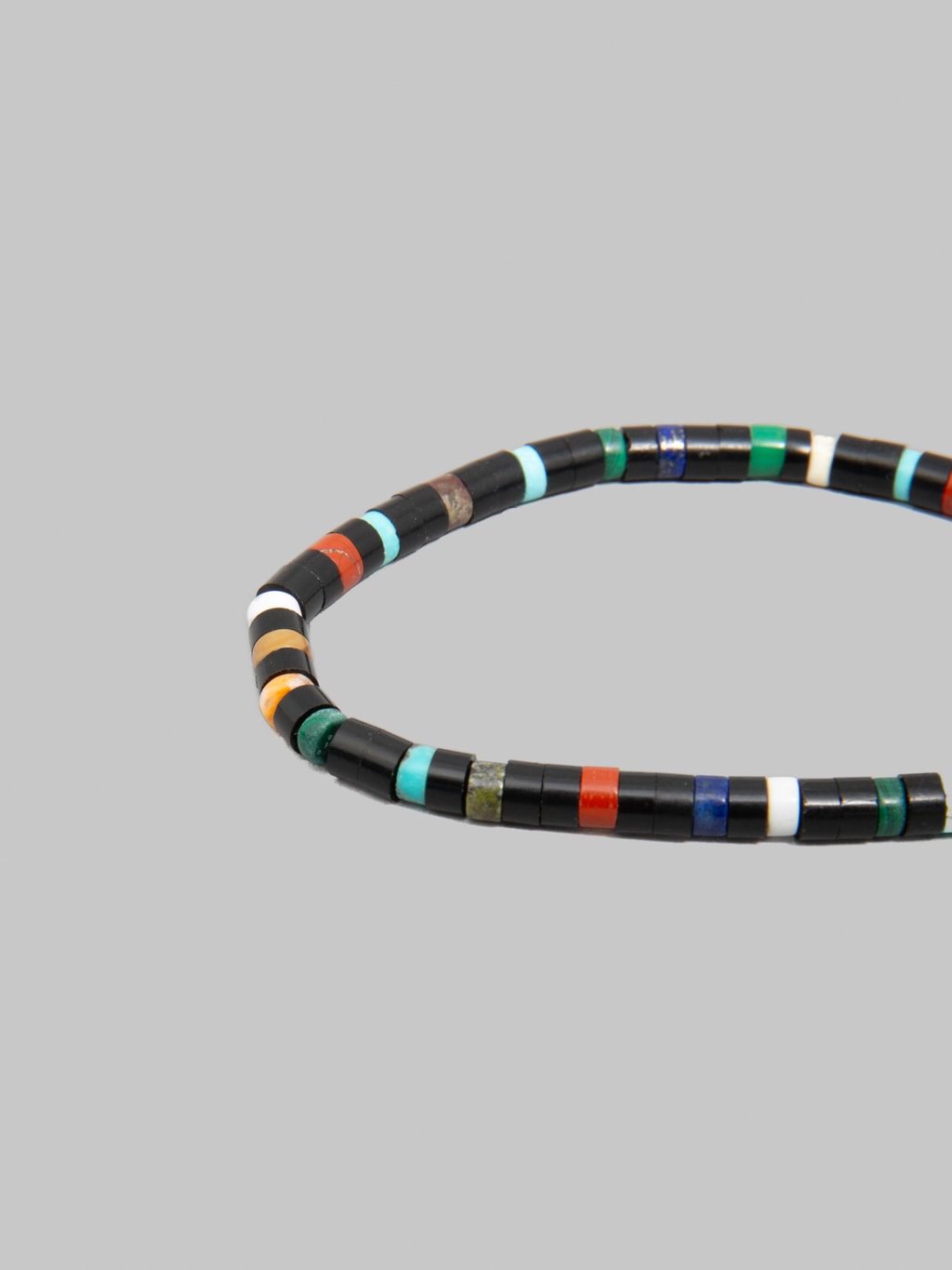 Mikia Heishi Beads Bracelet Jet Multi