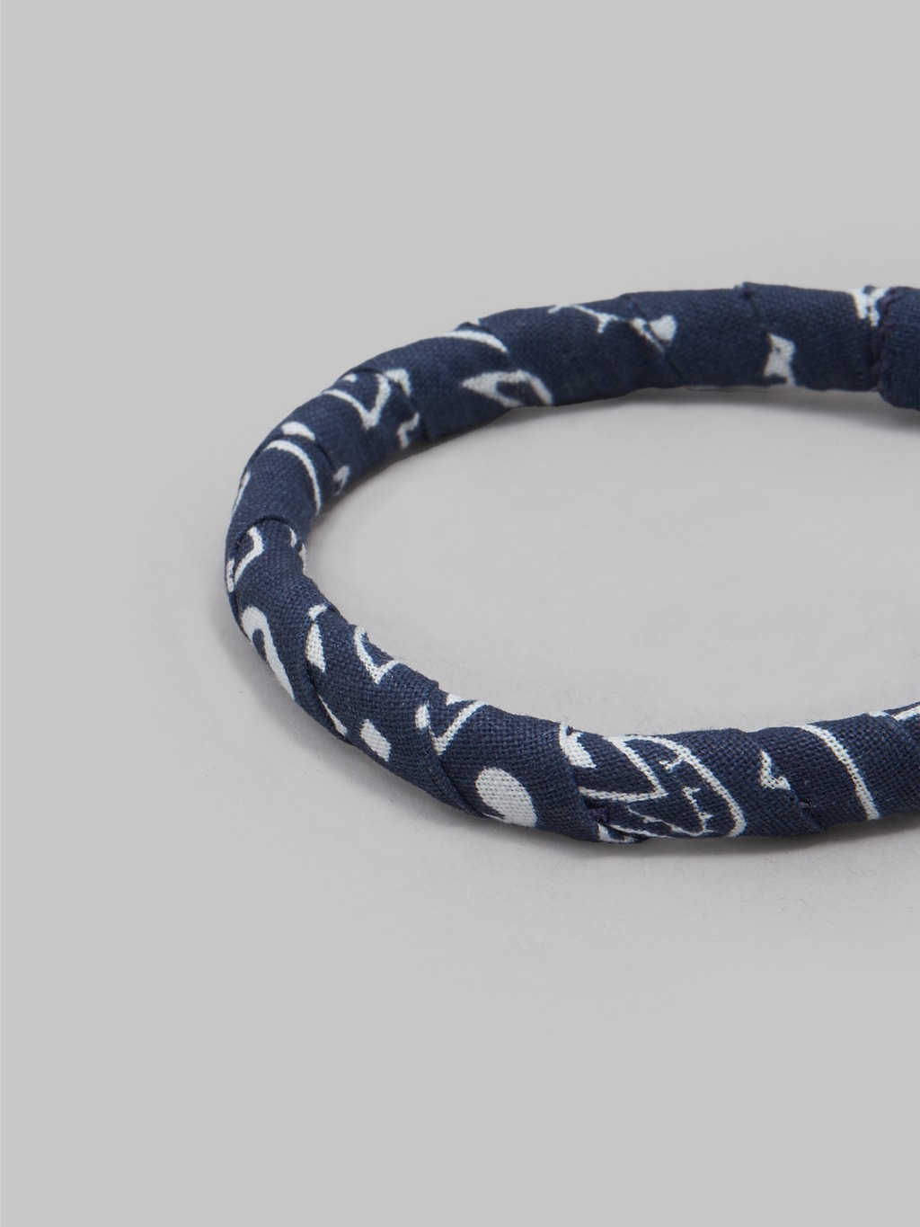 mikia bandana bracelet navy made in japan