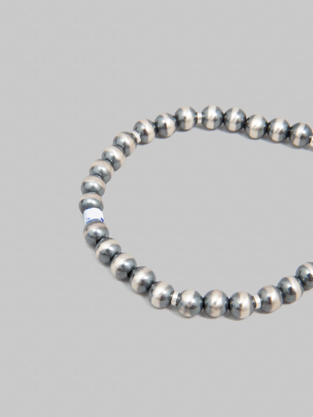 Mikia Navajo Pearl 5mm Silver Bracelet Onyx x Desert