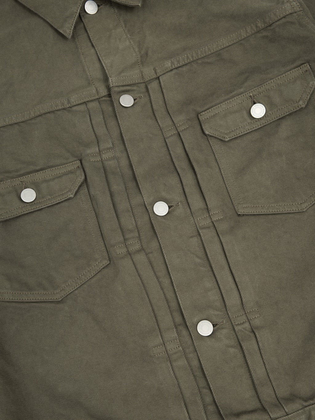 Momotaro Jeans MMGJ6004 #002 Moss Type II Denim Jacket Khaki