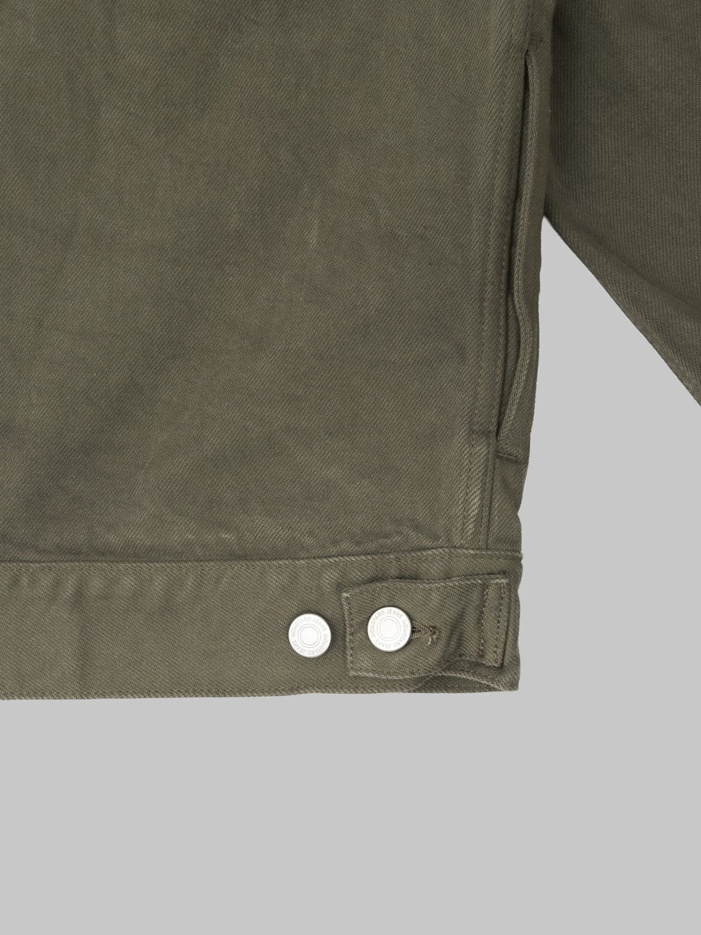 Momotaro Jeans MMGJ6004 #002 Moss Type II Denim Jacket Khaki