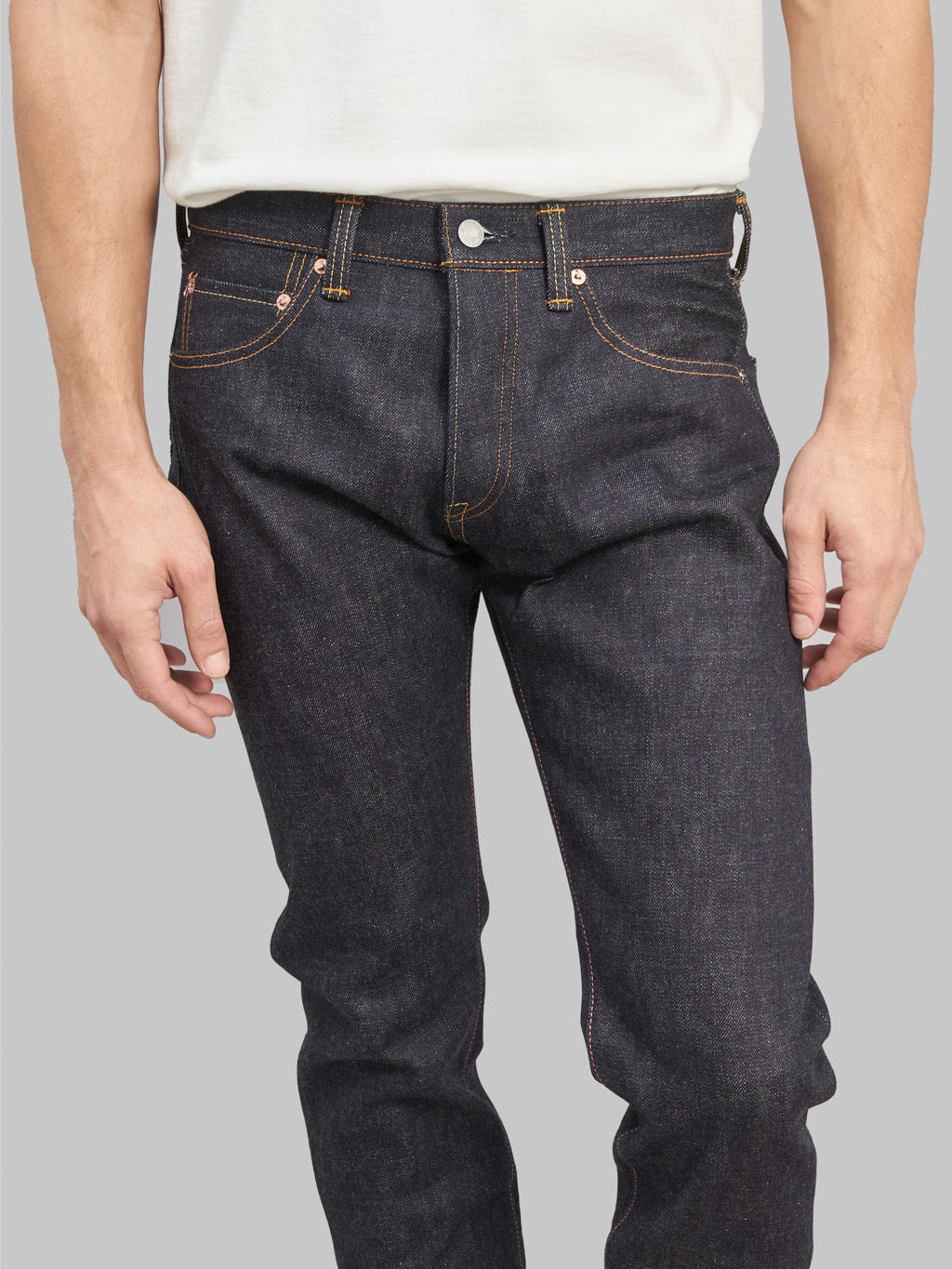 Momotaro 0306 SA 18oz Tight Tapered Sashiko GTB waist