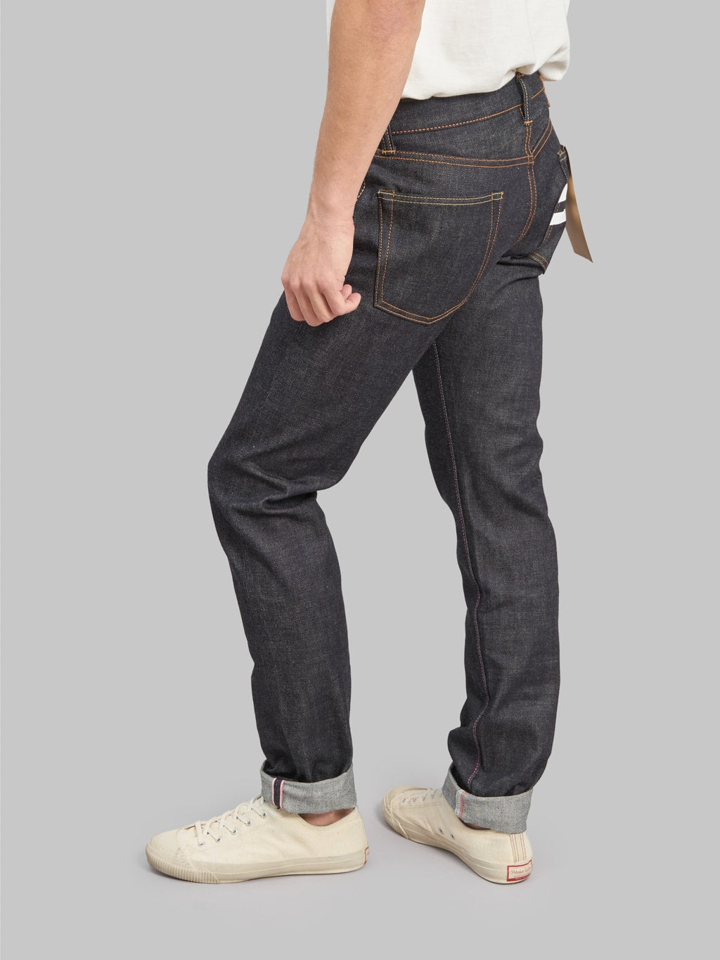 momotaro 0306 sa 18oz tight tapered sashiko gtb jeans fitting