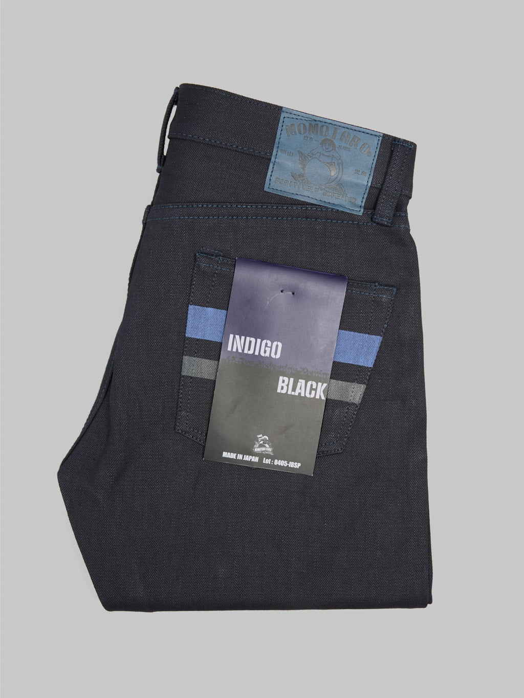 momotaro 0405 indigo x black selvedge high tapered jeans japanese made