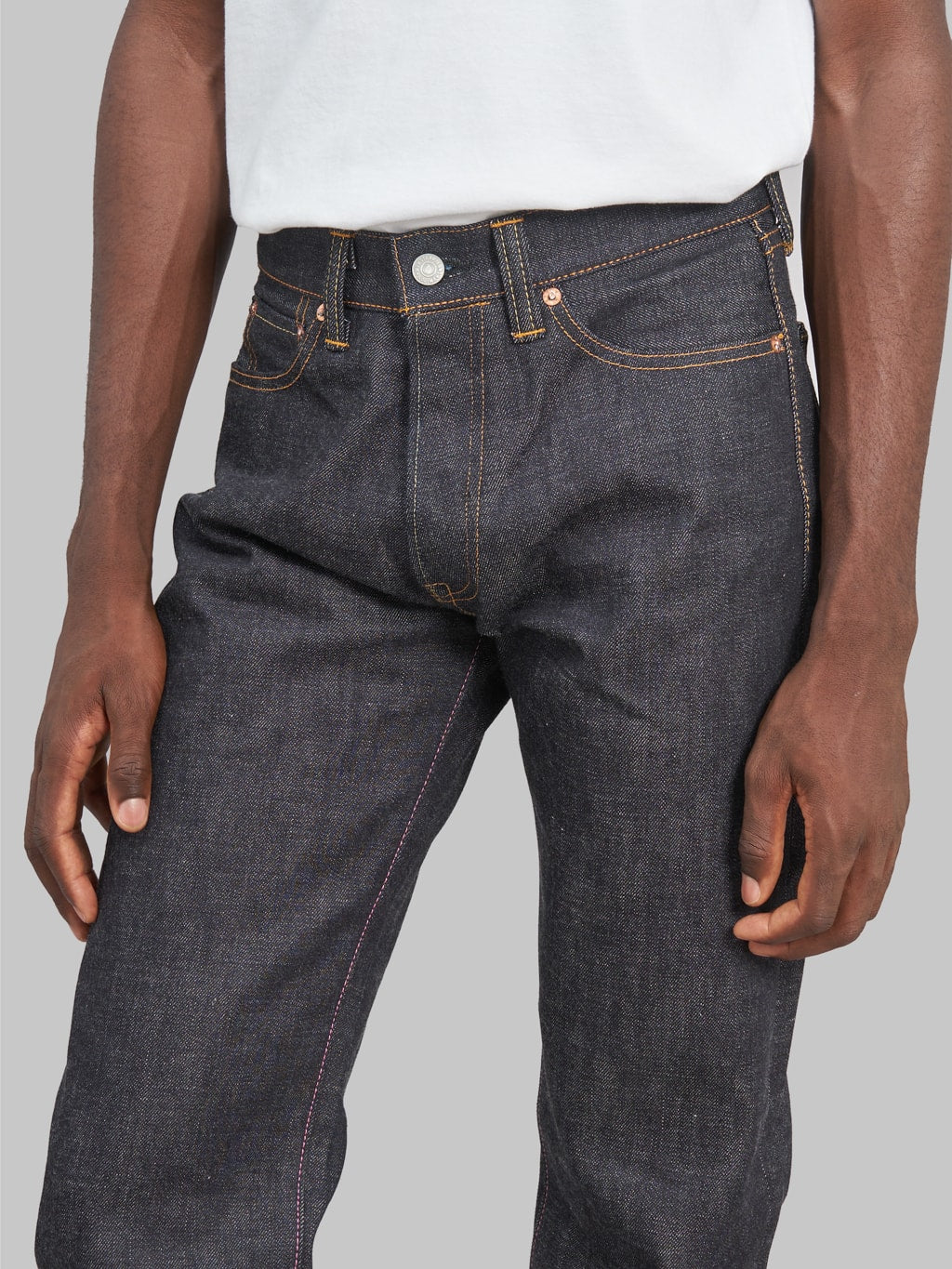 momotaro 0906 v classic straight jeans waist