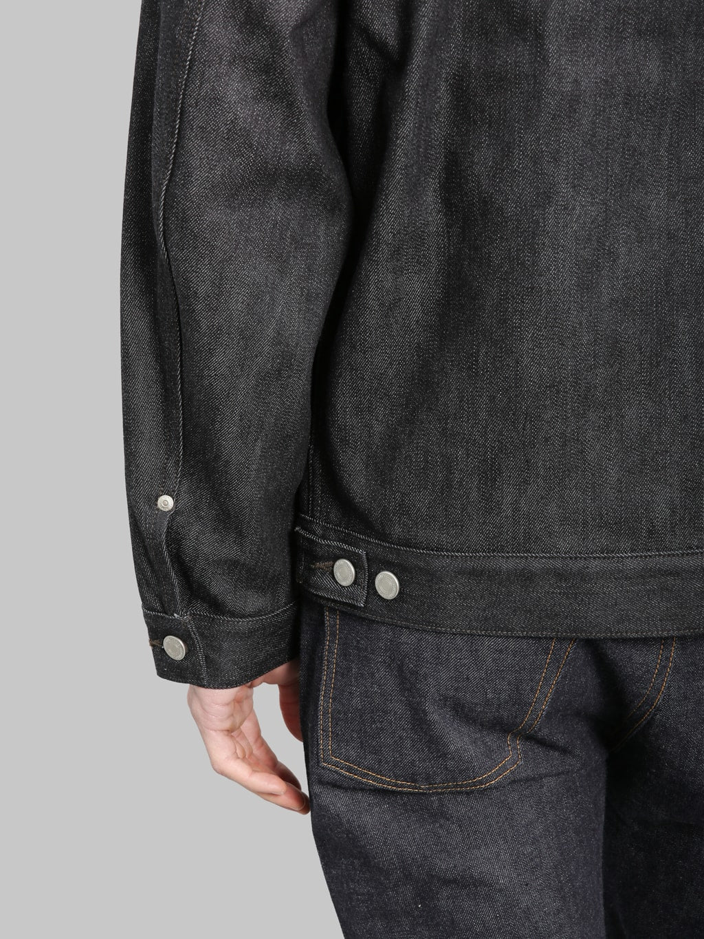 Momotaro Jeans MMGJ0302 #002 Cashmere Denim Jacket Type II hem